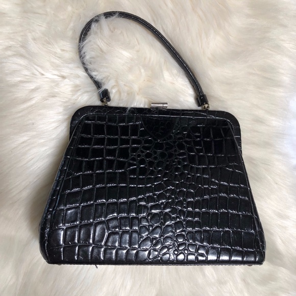 Supreme Handbags - Vintage Mid Century Supreme Leather Handbag Purse